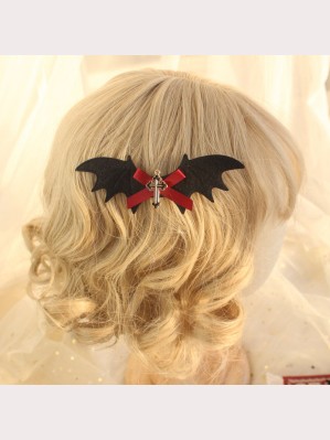 Halloween Bat Wing Lolita Style Hair Clip * Buy 2 Get 1 Free * (DG03)